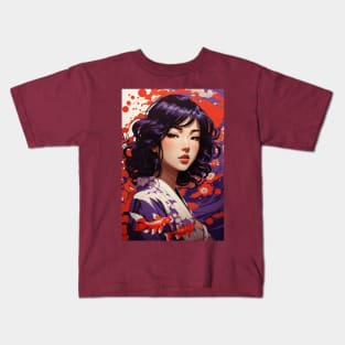 Beautiful Japanese girl Kids T-Shirt